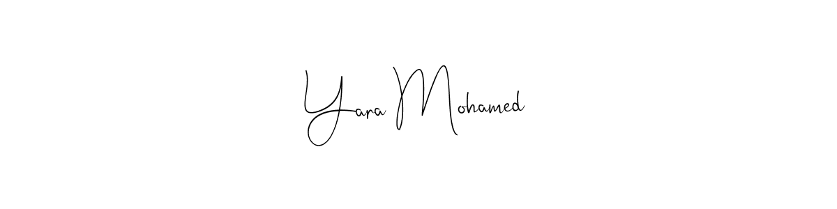 You should practise on your own different ways (Andilay-7BmLP) to write your name (Yara Mohamed) in signature. don't let someone else do it for you. Yara Mohamed signature style 4 images and pictures png