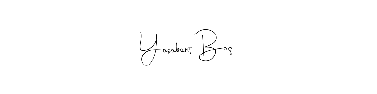 Use a signature maker to create a handwritten signature online. With this signature software, you can design (Andilay-7BmLP) your own signature for name Yasabant Bag. Yasabant Bag signature style 4 images and pictures png