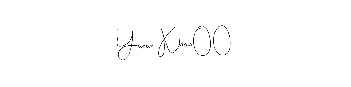 Use a signature maker to create a handwritten signature online. With this signature software, you can design (Andilay-7BmLP) your own signature for name Yasar Khan00. Yasar Khan00 signature style 4 images and pictures png