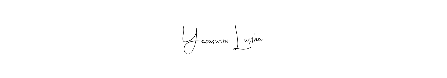Design your own signature with our free online signature maker. With this signature software, you can create a handwritten (Andilay-7BmLP) signature for name Yasaswini Lalitha. Yasaswini Lalitha signature style 4 images and pictures png