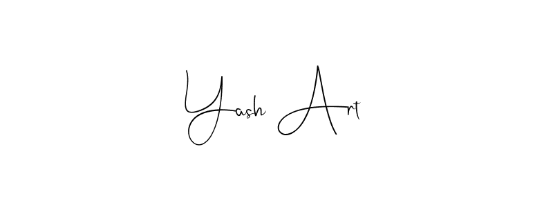 How to make Yash Art signature? Andilay-7BmLP is a professional autograph style. Create handwritten signature for Yash Art name. Yash Art signature style 4 images and pictures png