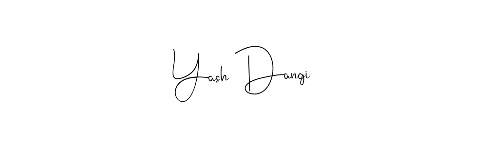 Make a beautiful signature design for name Yash Dangi. Use this online signature maker to create a handwritten signature for free. Yash Dangi signature style 4 images and pictures png