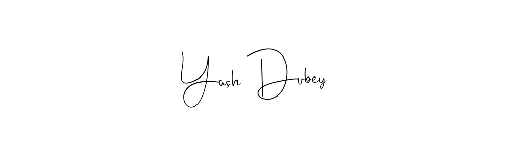 How to make Yash Dubey name signature. Use Andilay-7BmLP style for creating short signs online. This is the latest handwritten sign. Yash Dubey signature style 4 images and pictures png