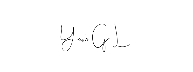 Also we have Yash G L name is the best signature style. Create professional handwritten signature collection using Andilay-7BmLP autograph style. Yash G L signature style 4 images and pictures png