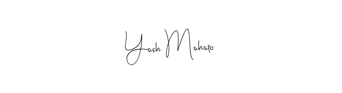 Use a signature maker to create a handwritten signature online. With this signature software, you can design (Andilay-7BmLP) your own signature for name Yash Mahato. Yash Mahato signature style 4 images and pictures png