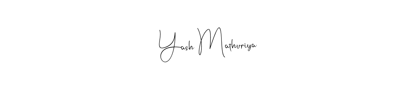 Once you've used our free online signature maker to create your best signature Andilay-7BmLP style, it's time to enjoy all of the benefits that Yash Mathuriya name signing documents. Yash Mathuriya signature style 4 images and pictures png