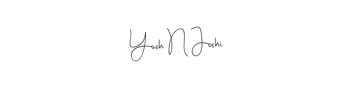 Once you've used our free online signature maker to create your best signature Andilay-7BmLP style, it's time to enjoy all of the benefits that Yash N Joshi name signing documents. Yash N Joshi signature style 4 images and pictures png