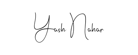 Build your personal autograph collection for name Yash Nahar with Andilay-7BmLP design. Browse, select, and save your favorites. Yash Nahar signature style 4 images and pictures png