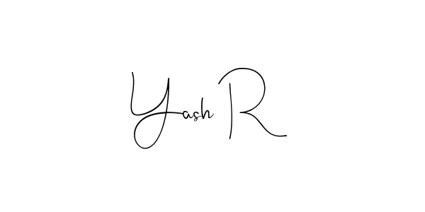 You should practise on your own different ways (Andilay-7BmLP) to write your name (Yash R) in signature. don't let someone else do it for you. Yash R signature style 4 images and pictures png