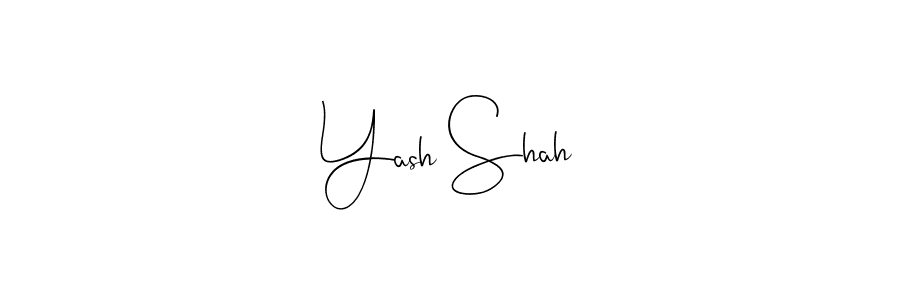Design your own signature with our free online signature maker. With this signature software, you can create a handwritten (Andilay-7BmLP) signature for name Yash Shah. Yash Shah signature style 4 images and pictures png