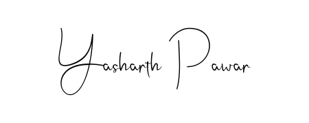Designed for modern professionals: Yasharth Pawar name signature crafted with Andilay-7BmLP script. Ready for digital PDF workflows. Yasharth Pawar signature style 4 images and pictures png