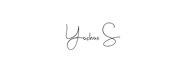 How to make Yashas S signature? Andilay-7BmLP is a professional autograph style. Create handwritten signature for Yashas S name. Yashas S signature style 4 images and pictures png