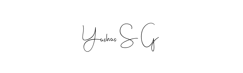 You can use this online signature creator to create a handwritten signature for the name Yashas S G. This is the best online autograph maker. Yashas S G signature style 4 images and pictures png