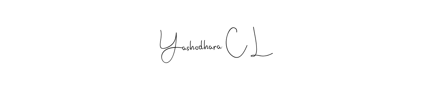 Best and Professional Signature Style for Yashodhara C L. Andilay-7BmLP Best Signature Style Collection. Yashodhara C L signature style 4 images and pictures png