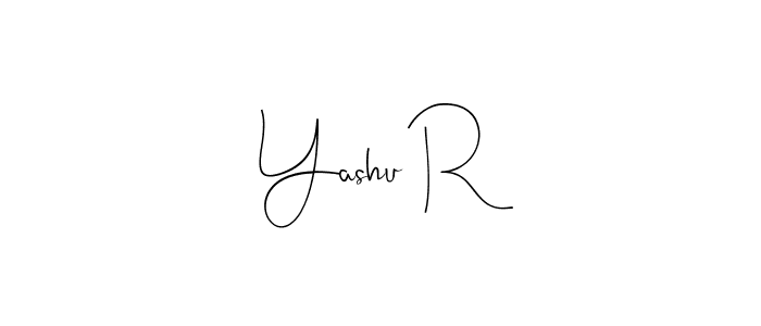 Best and Professional Signature Style for Yashu R. Andilay-7BmLP Best Signature Style Collection. Yashu R signature style 4 images and pictures png