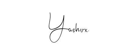 You should practise on your own different ways (Andilay-7BmLP) to write your name (Yashux) in signature. Don't let someone else do it for you. Yashux signature style 4 images and pictures png