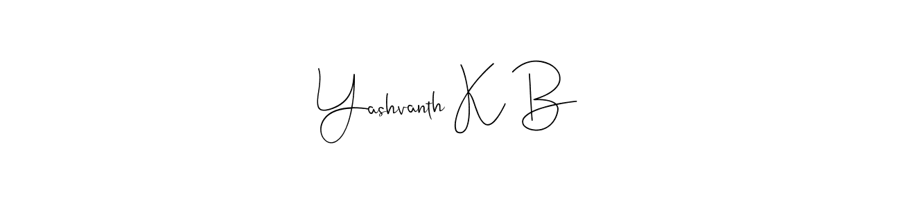 Once you've used our free online signature maker to create your best signature Andilay-7BmLP style, it's time to enjoy all of the benefits that Yashvanth K B name signing documents. Yashvanth K B signature style 4 images and pictures png