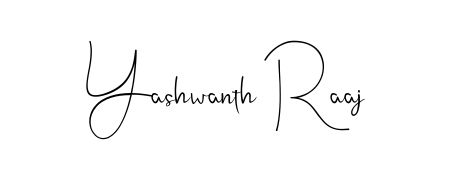 Create a personalized artistic stamp with Yashwanth Raaj in Andilay-7BmLP font. Perfect for visual artists, designers, and influencers. Yashwanth Raaj signature style 4 images and pictures png