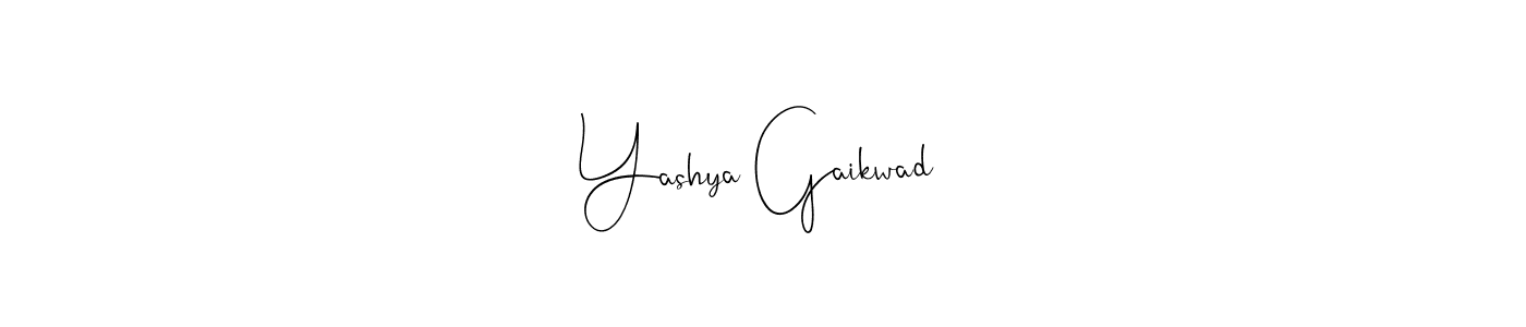 Here are the top 10 professional signature styles for the name Yashya Gaikwad. These are the best autograph styles you can use for your name. Yashya Gaikwad signature style 4 images and pictures png