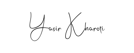 The Andilay-7BmLP lettering style adds unique flourish to name Yasir Kharoti. Stand out with a custom digital autograph made in seconds. Yasir Kharoti signature style 4 images and pictures png