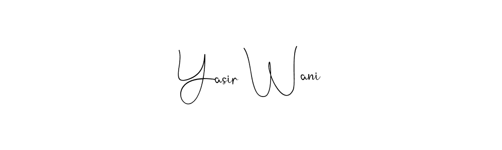 Use a signature maker to create a handwritten signature online. With this signature software, you can design (Andilay-7BmLP) your own signature for name Yasir Wani. Yasir Wani signature style 4 images and pictures png