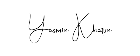 You should practise on your own different ways (Andilay-7BmLP) to write your name (Yasmin Khatun) in signature. Don't let someone else do it for you. Yasmin Khatun signature style 4 images and pictures png