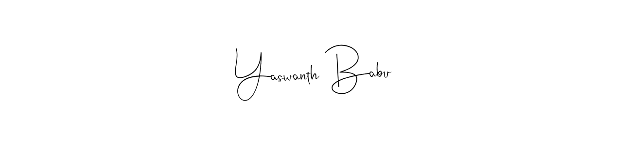 The best way (Andilay-7BmLP) to make a short signature is to pick only two or three words in your name. The name Yaswanth Babu include a total of six letters. For converting this name. Yaswanth Babu signature style 4 images and pictures png