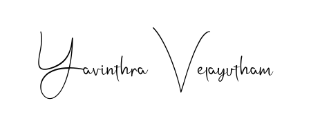 Make a beautiful signature design for name Yavinthra Velayutham. Use this online signature maker to create a handwritten signature for free. Yavinthra Velayutham signature style 4 images and pictures png