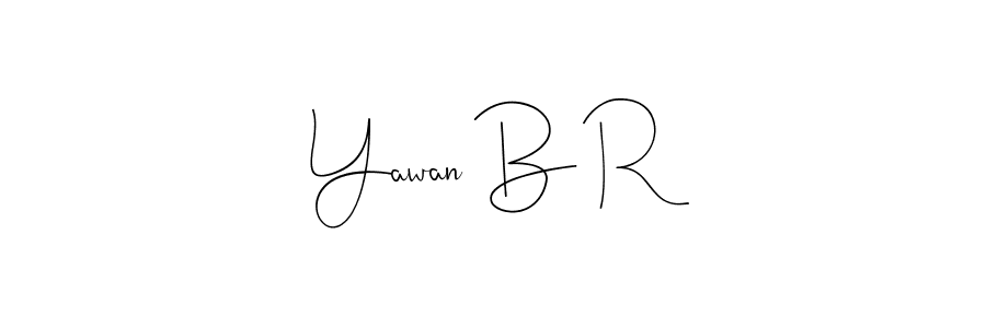 This is the best signature style for the Yawan B R name. Also you like these signature font (Andilay-7BmLP). Mix name signature. Yawan B R signature style 4 images and pictures png