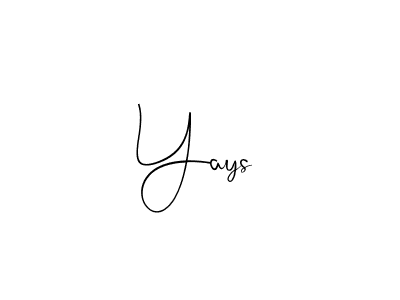 It looks lik you need a new signature style for name Yays. Design unique handwritten (Andilay-7BmLP) signature with our free signature maker in just a few clicks. Yays signature style 4 images and pictures png