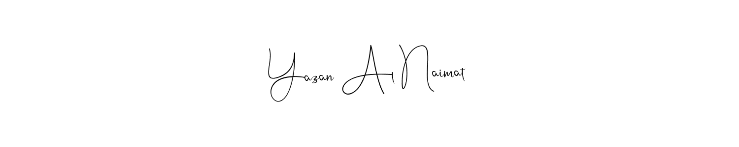 It looks lik you need a new signature style for name Yazan Al Naimat. Design unique handwritten (Andilay-7BmLP) signature with our free signature maker in just a few clicks. Yazan Al Naimat signature style 4 images and pictures png