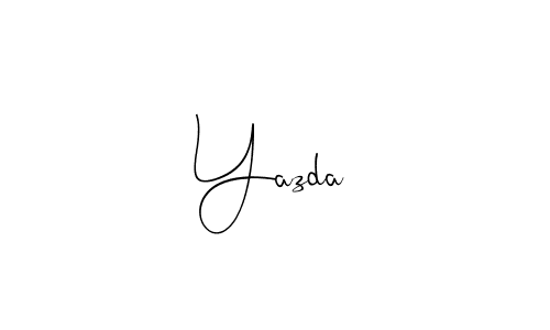 Design your own signature with our free online signature maker. With this signature software, you can create a handwritten (Andilay-7BmLP) signature for name Yazda. Yazda signature style 4 images and pictures png