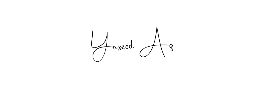 How to Draw Yazeed Ag signature style? Andilay-7BmLP is a latest design signature styles for name Yazeed Ag. Yazeed Ag signature style 4 images and pictures png