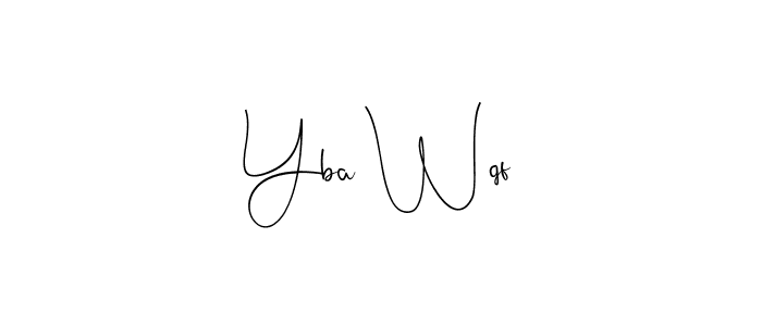 How to Draw Yba Wqf signature style? Andilay-7BmLP is a latest design signature styles for name Yba Wqf. Yba Wqf signature style 4 images and pictures png