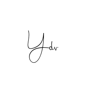Also You can easily find your signature by using the search form. We will create Ydv name handwritten signature images for you free of cost using Andilay-7BmLP sign style. Ydv signature style 4 images and pictures png