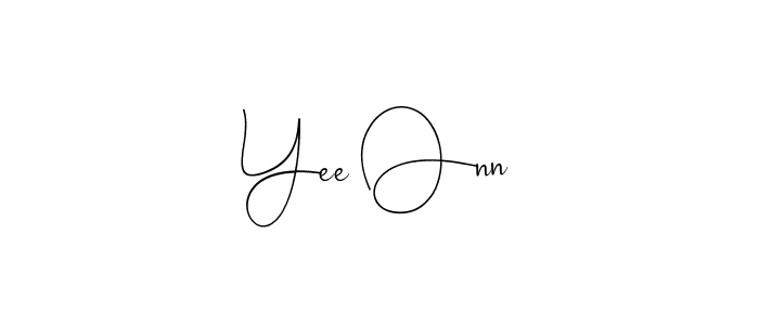 Make a beautiful signature design for name Yee Onn. Use this online signature maker to create a handwritten signature for free. Yee Onn signature style 4 images and pictures png