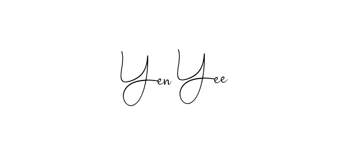 The best way (Andilay-7BmLP) to make a short signature is to pick only two or three words in your name. The name Yen Yee include a total of six letters. For converting this name. Yen Yee signature style 4 images and pictures png