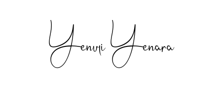 Try this chic Yenuli Yenara handwritten sign style. Using Andilay-7BmLP font elements, it gives your name a sleek, memorable identity. Yenuli Yenara signature style 4 images and pictures png