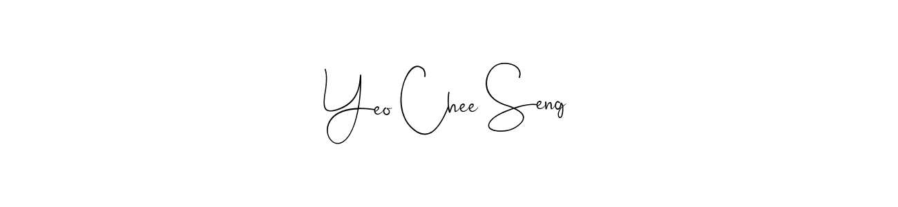 Create a beautiful signature design for name Yeo Chee Seng. With this signature (Andilay-7BmLP) fonts, you can make a handwritten signature for free. Yeo Chee Seng signature style 4 images and pictures png