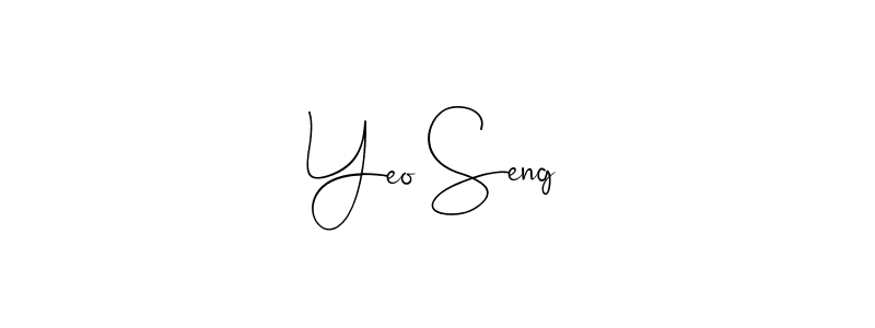 Yeo Seng stylish signature style. Best Handwritten Sign (Andilay-7BmLP) for my name. Handwritten Signature Collection Ideas for my name Yeo Seng. Yeo Seng signature style 4 images and pictures png