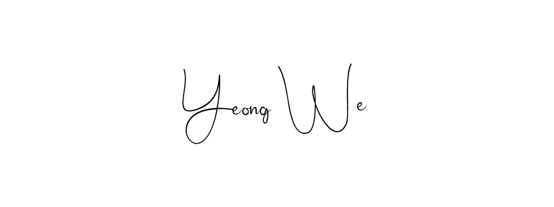 How to Draw Yeong We signature style? Andilay-7BmLP is a latest design signature styles for name Yeong We. Yeong We signature style 4 images and pictures png