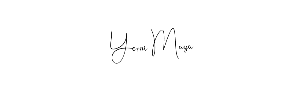 How to make Yerni Maya signature? Andilay-7BmLP is a professional autograph style. Create handwritten signature for Yerni Maya name. Yerni Maya signature style 4 images and pictures png