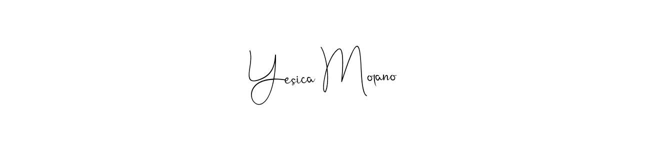 Make a short Yesica Molano signature style. Manage your documents anywhere anytime using Andilay-7BmLP. Create and add eSignatures, submit forms, share and send files easily. Yesica Molano signature style 4 images and pictures png