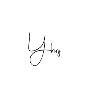 You should practise on your own different ways (Andilay-7BmLP) to write your name (Yhg) in signature. don't let someone else do it for you. Yhg signature style 4 images and pictures png