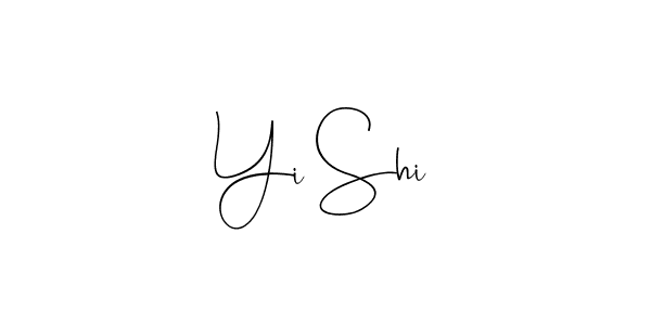 How to make Yi Shi name signature. Use Andilay-7BmLP style for creating short signs online. This is the latest handwritten sign. Yi Shi signature style 4 images and pictures png