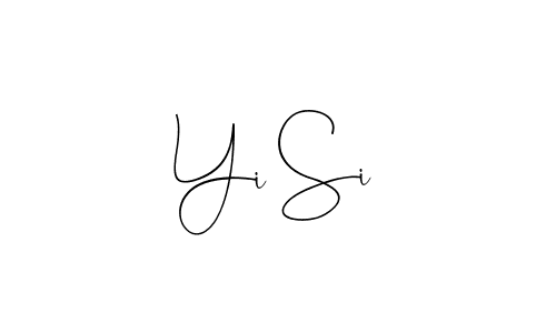 Also You can easily find your signature by using the search form. We will create Yi Si name handwritten signature images for you free of cost using Andilay-7BmLP sign style. Yi Si signature style 4 images and pictures png