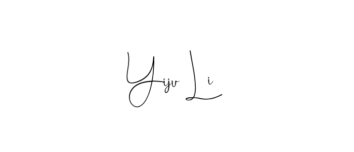 This is the best signature style for the Yiju Li name. Also you like these signature font (Andilay-7BmLP). Mix name signature. Yiju Li signature style 4 images and pictures png