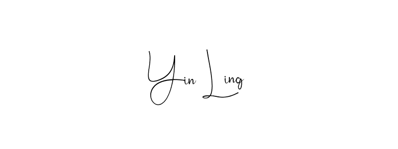 if you are searching for the best signature style for your name Yin Ling. so please give up your signature search. here we have designed multiple signature styles  using Andilay-7BmLP. Yin Ling signature style 4 images and pictures png