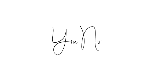 Also You can easily find your signature by using the search form. We will create Yin Nu name handwritten signature images for you free of cost using Andilay-7BmLP sign style. Yin Nu signature style 4 images and pictures png