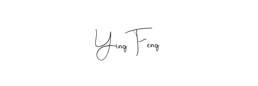 How to make Ying Feng name signature. Use Andilay-7BmLP style for creating short signs online. This is the latest handwritten sign. Ying Feng signature style 4 images and pictures png